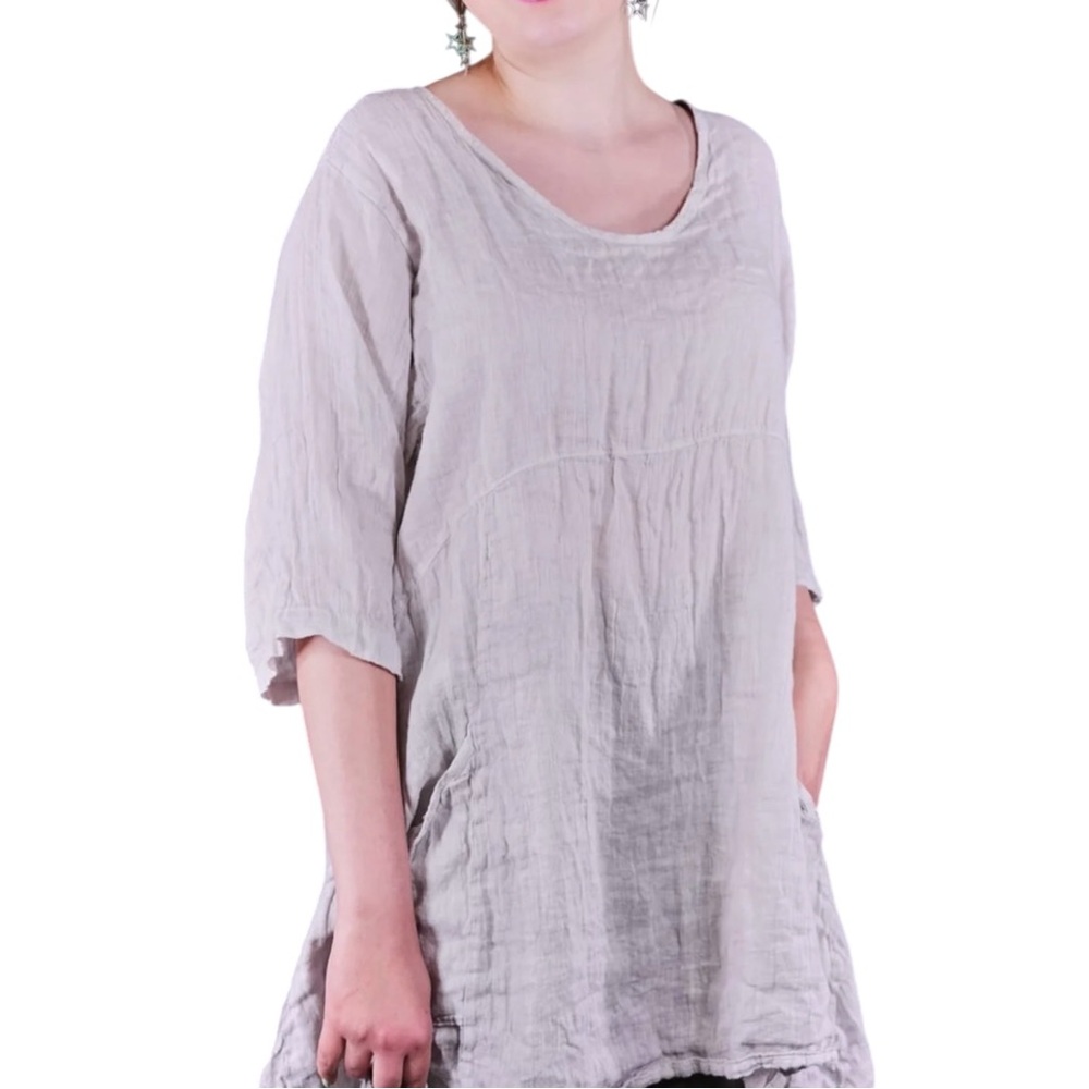 Blue Fish Linen Zen Tunic NWOT - Picture 7 of 12